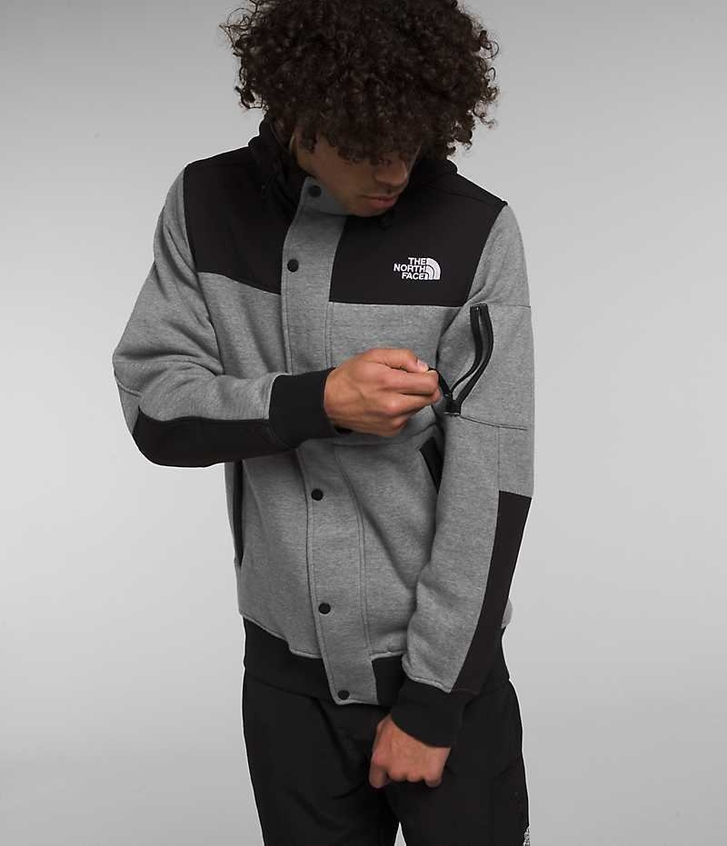 The North Face Highrail Μπουφάν Fleece ανδρικα γκρι μαυρα | GR CGVLPUM