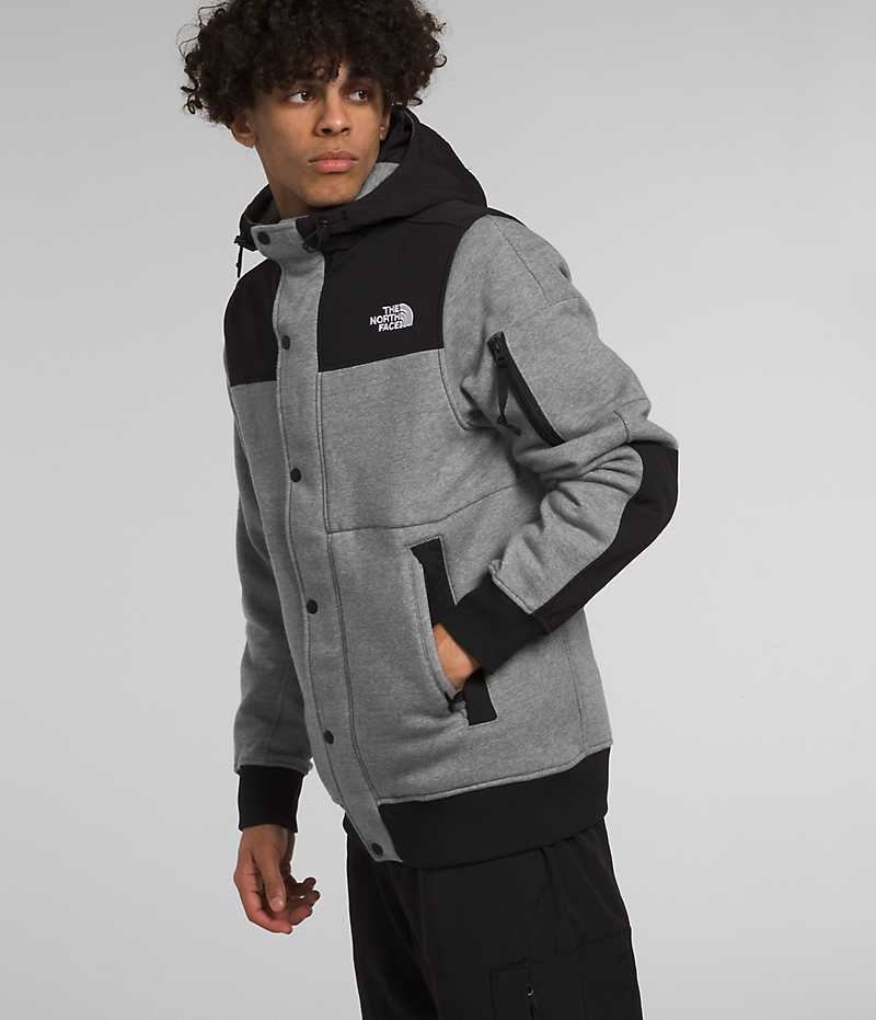 The North Face Highrail Μπουφάν Fleece ανδρικα γκρι μαυρα | GR CGVLPUM