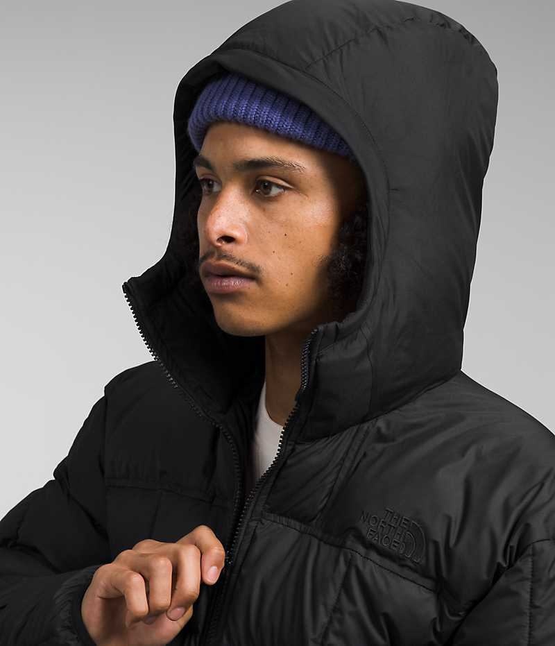 The North Face Lhotse Reversible Hoodie Μπουφαν Πουπουλενια ανδρικα μαυρα | GR OCAKTMU