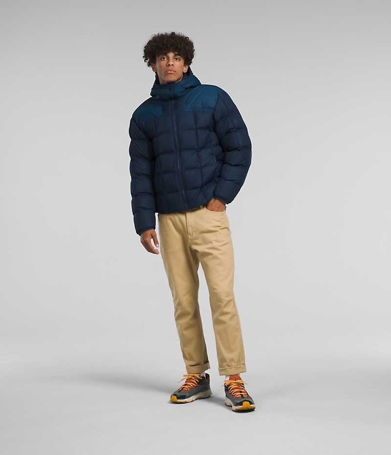 The North Face Lhotse Reversible Hoodie Μπουφαν Πουπουλενια ανδρικα σκουρο μπλε | ATHENS NAYHXPK