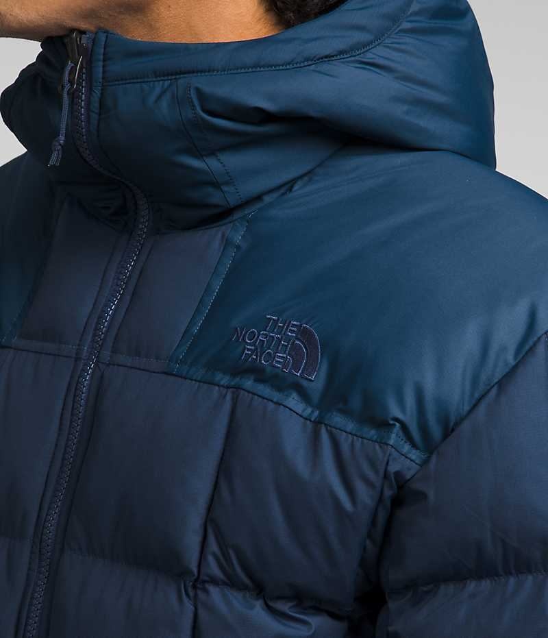 The North Face Lhotse Reversible Hoodie Μπουφαν Πουπουλενια ανδρικα σκουρο μπλε | ATHENS NAYHXPK