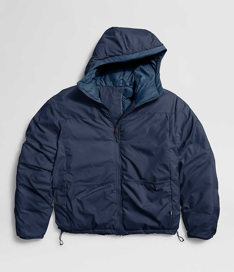 The North Face Lhotse Reversible Hoodie Μπουφαν Πουπουλενια ανδρικα σκουρο μπλε | ATHENS NAYHXPK