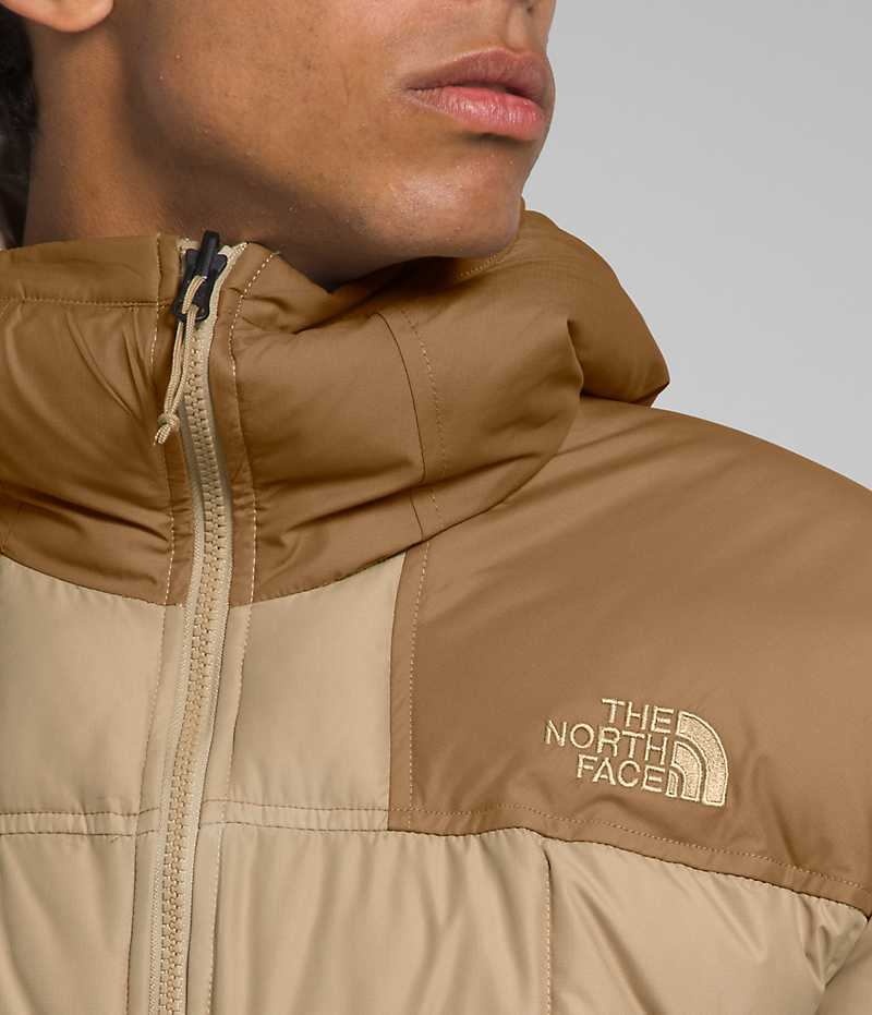 The North Face Lhotse Reversible Hoodie Μπουφαν Πουπουλενια ανδρικα Χακί | GREECE BQSFUTX