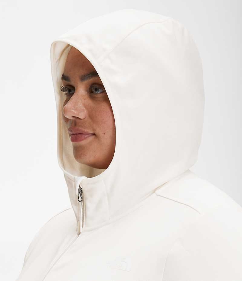 The North Face Plus Canyonlands Hoodie Μπουφάν Fleece γυναικεια ασπρα | GR LWOYNPX