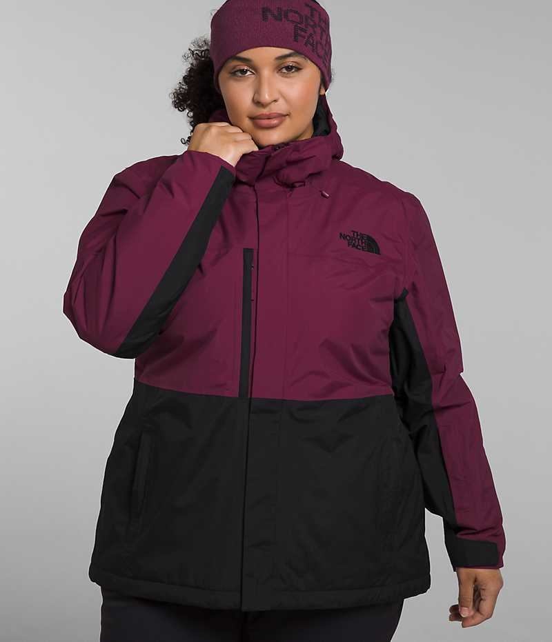 The North Face Plus Freedom Μπουφάν Με Μόνωση γυναικεια φουξια μαυρα | GR BSLQWMV