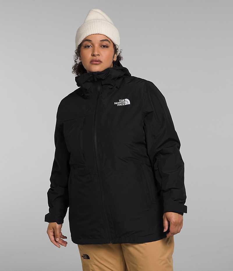 The North Face Plus ThermoBall™ Eco Snow Triclimate® Μπουφάν Με Μόνωση γυναικεια μαυρα | GR IKNTFPC