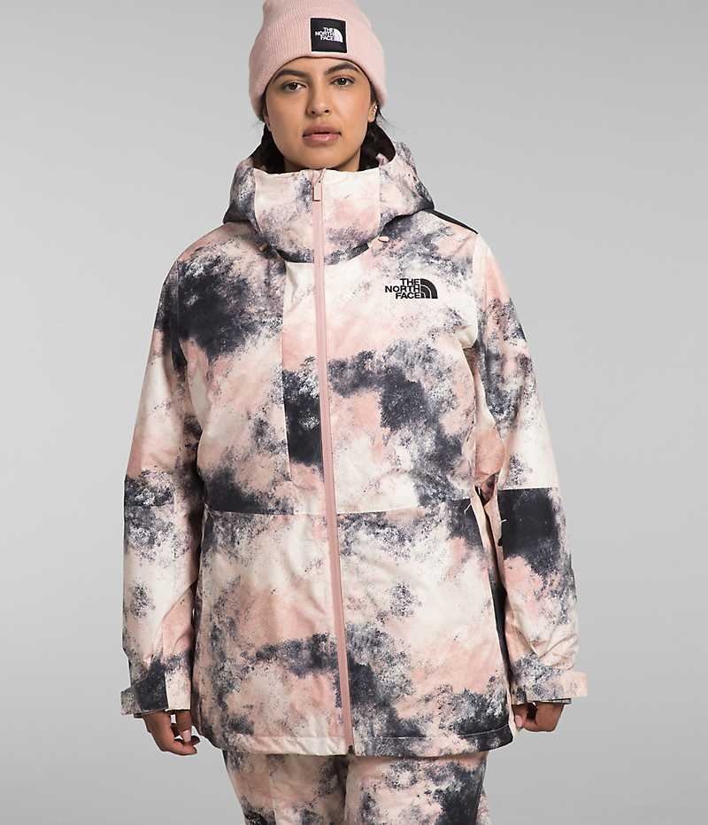 The North Face Plus ThermoBall™ Eco Snow Triclimate® Μπουφάν Με Μόνωση γυναικεια ροζ | ATHENS TUVQBXD