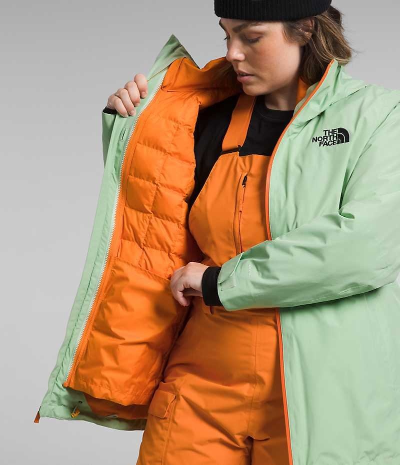 The North Face Plus ThermoBall™ Eco Snow Triclimate® Μπουφάν Με Μόνωση γυναικεια μεντα | ATHENS AULMBHW