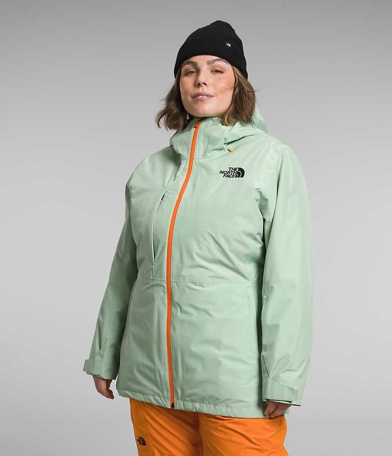 The North Face Plus ThermoBall™ Eco Snow Triclimate® Μπουφάν Με Μόνωση γυναικεια μεντα | ATHENS AULMBHW