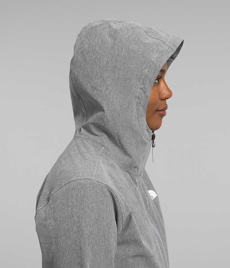 The North Face Shelbe Raschel Hoodie Softshell μπουφαν γυναικεια γκρι | ATHENS SVOJPWY