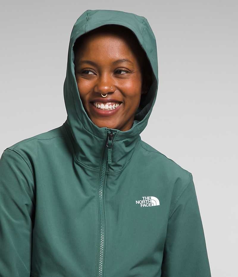 The North Face Shelbe Raschel Hoodie Softshell μπουφαν γυναικεια πρασινο | GR VERHWGJ