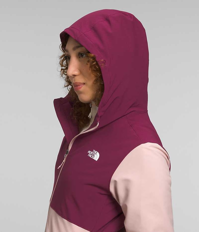 The North Face Shelbe Raschel Hoodie Softshell μπουφαν γυναικεια ροζ | GR OFPYASG