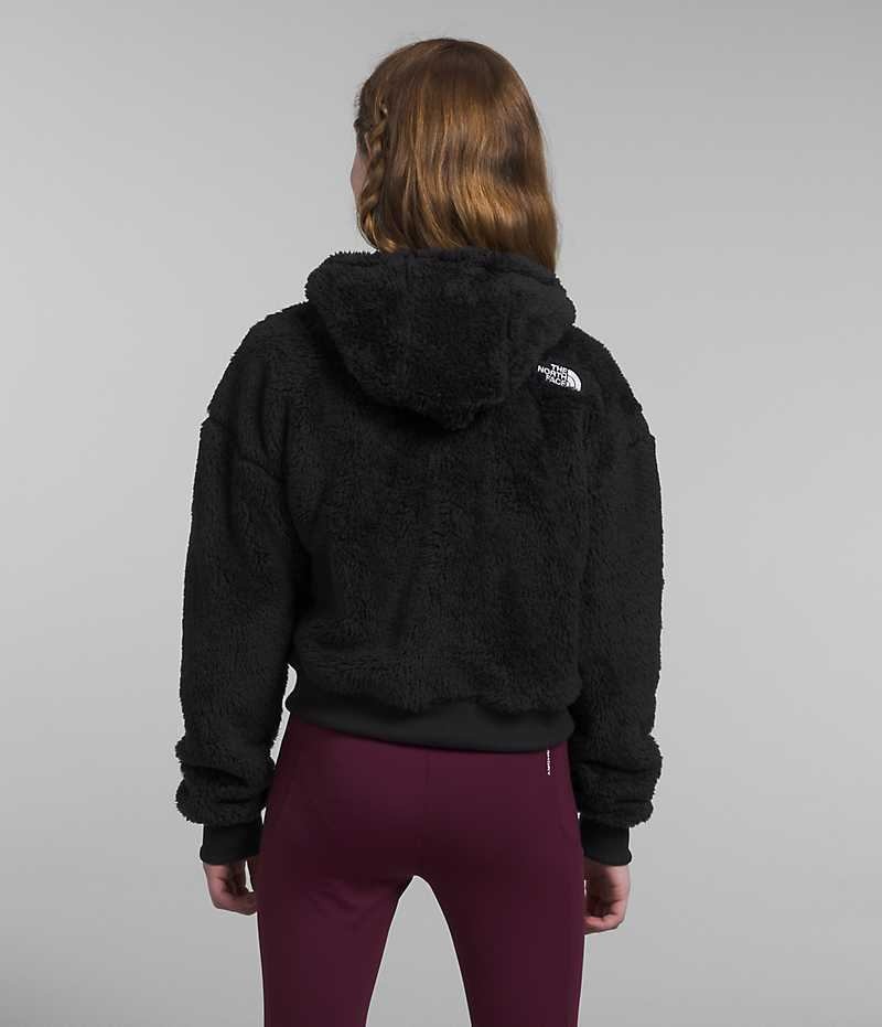 The North Face Suave Oso Full-Zip Κουκουλοφόρος Μπουφάν Fleece για κοριτσια μαυρα | ATHENS RITUMSB