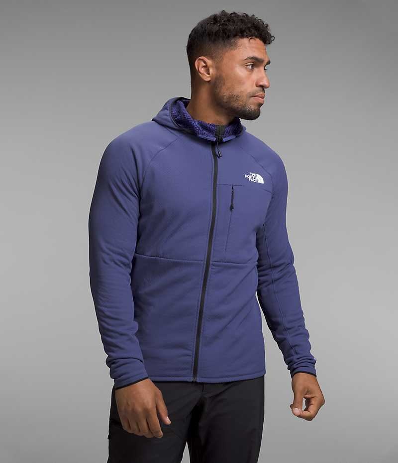 The North Face Summit Series FUTUREFLEECE™ Full-Zip Hoodie Μπουφάν Fleece ανδρικα μπλε | GREECE CFBNEMP