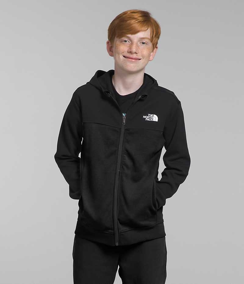 The North Face TNF™ Tech Full-Zip Hoodie Μπουφάν Fleece για αγορια μαυρα | GREECE OVSBTWZ