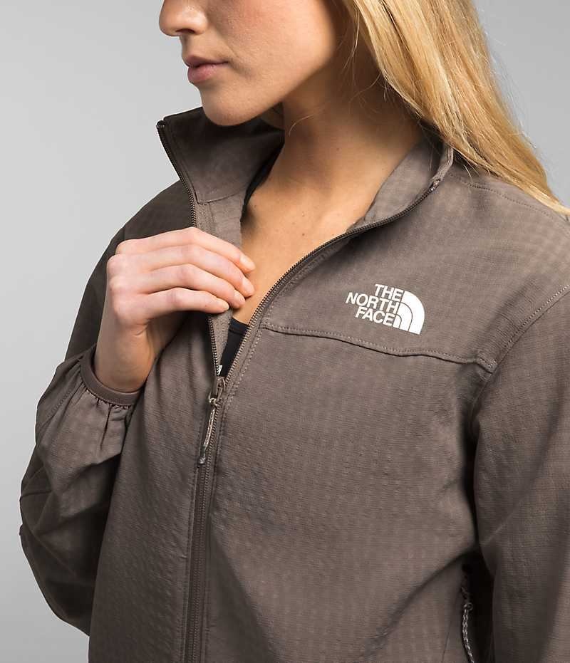 The North Face Tekware™ Grid Full-Zip Μπουφάν Fleece γυναικεια καφε | GREECE VDHARGW