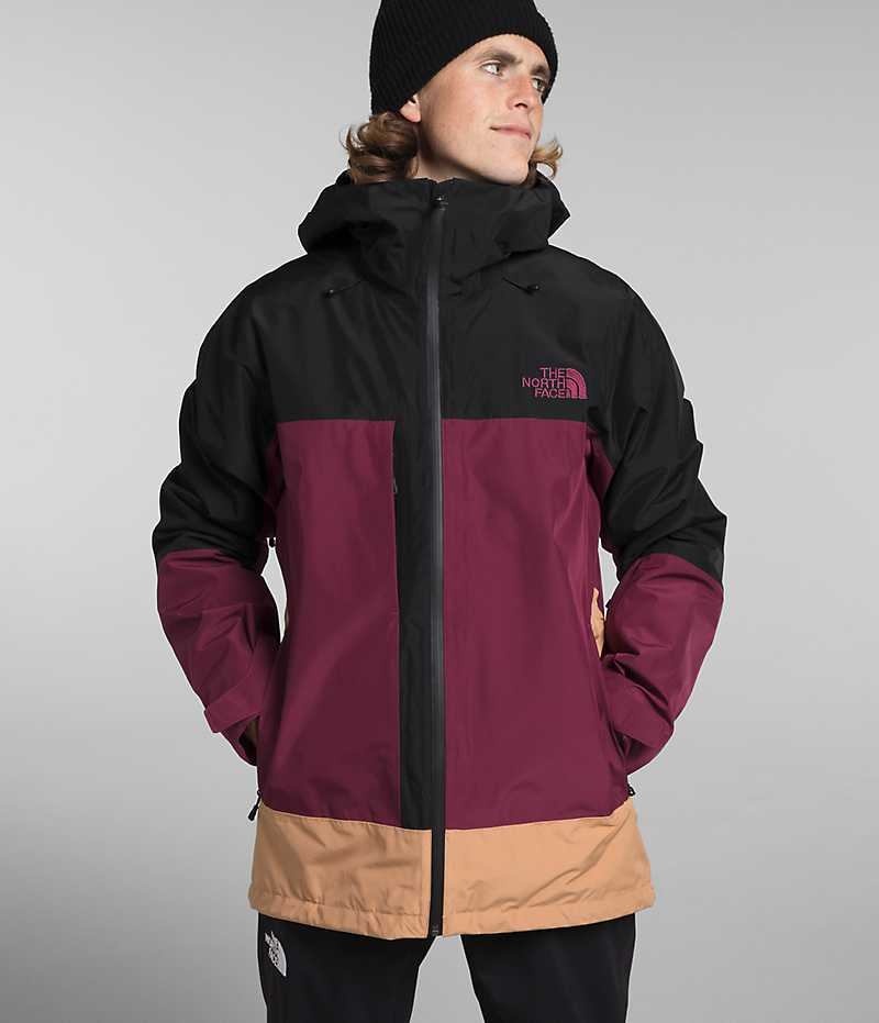 The North Face ThermoBall™ Eco Snow Triclimate® μπουφάν με κουκούλα ανδρικα φουξια μαυρα | GR BWHXYVU