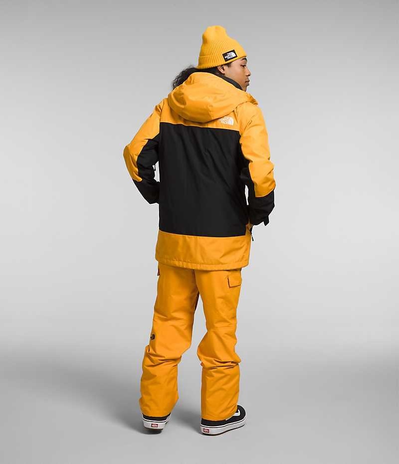 The North Face ThermoBall™ Eco Snow Triclimate® μπουφάν με κουκούλα ανδρικα χρυσο χρωμα μαυρα | ATHENS RBAFZCO