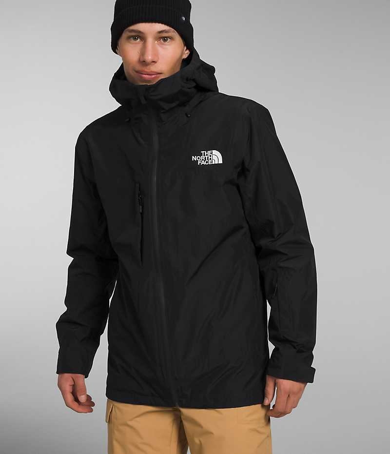 The North Face ThermoBall™ Eco Snow Triclimate® μπουφάν με κουκούλα ανδρικα μαυρα | GREECE GDPZORU