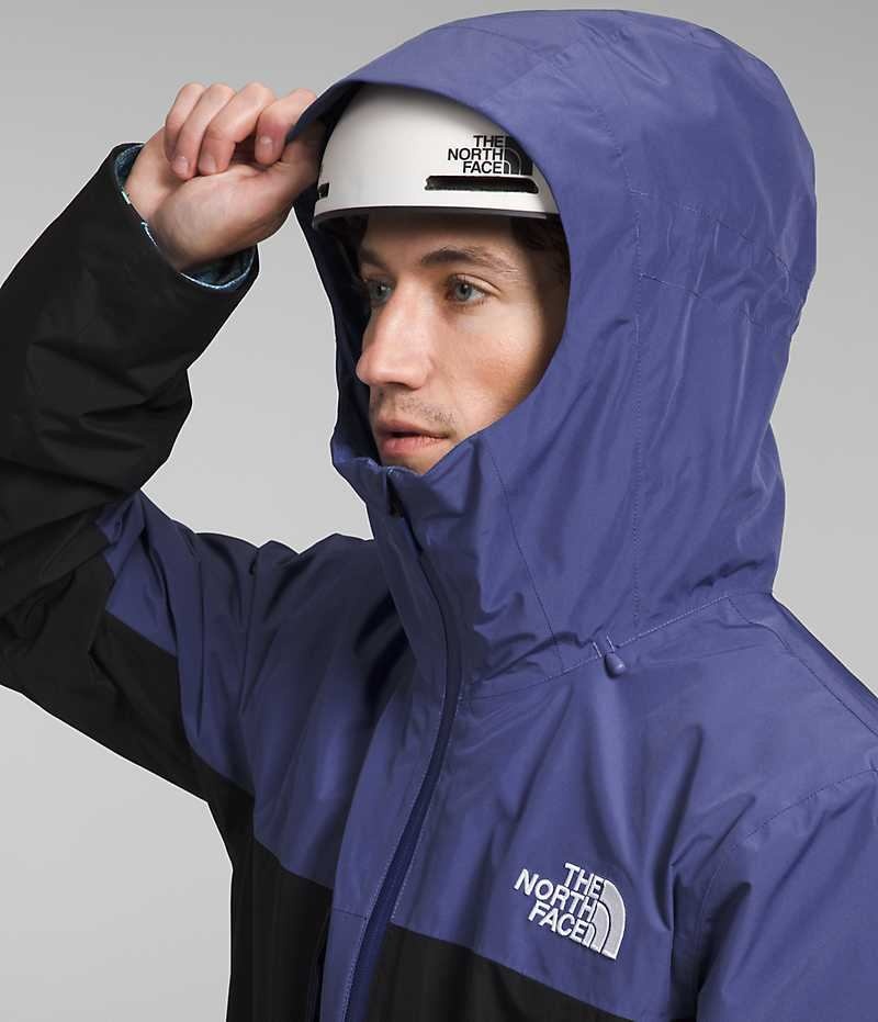 The North Face ThermoBall™ Eco Snow Triclimate® μπουφάν με κουκούλα ανδρικα μπλε μαυρα | GREECE ZYBAHTR