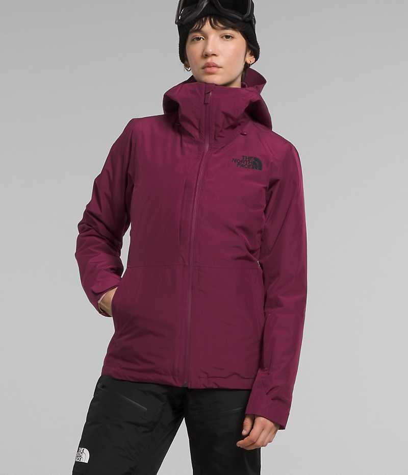 The North Face ThermoBall™ Eco Snow Triclimate® Μπουφάν Με Μόνωση γυναικεια φουξια | GR IJSNRVY