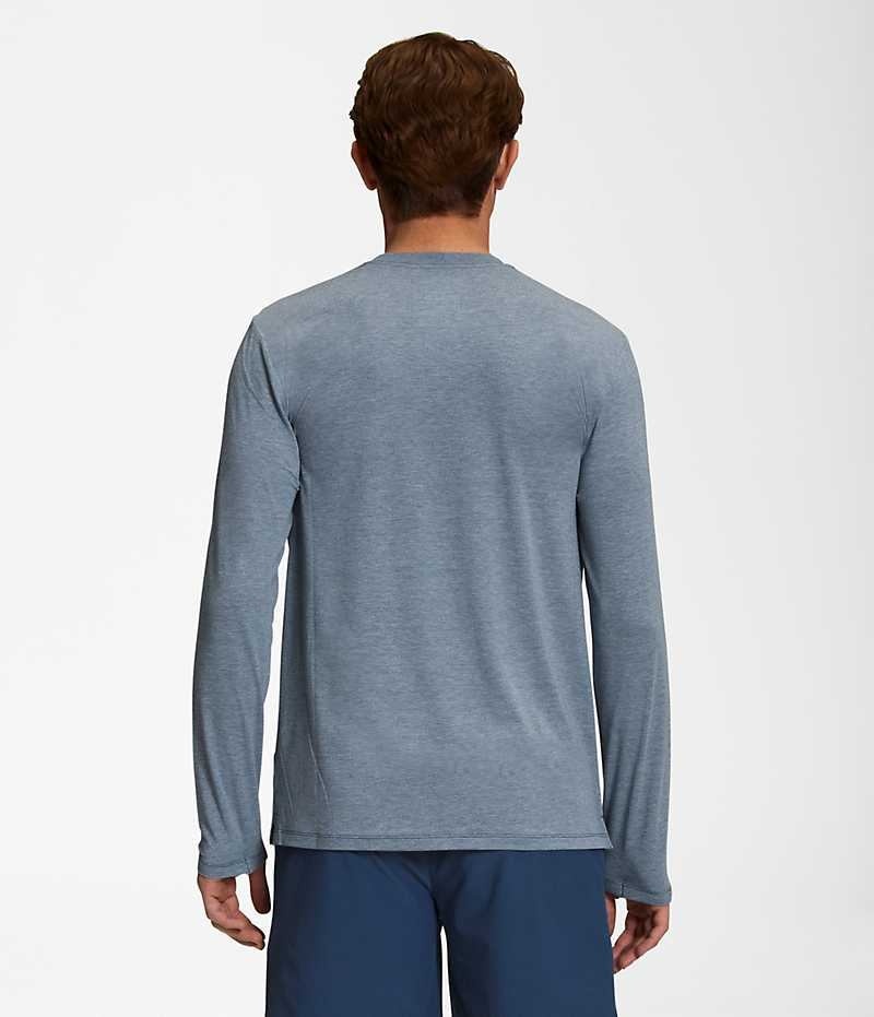 The North Face Wander Long Sleeve Μπλουζακι ανδρικα μπλε | GREECE VHESJAG