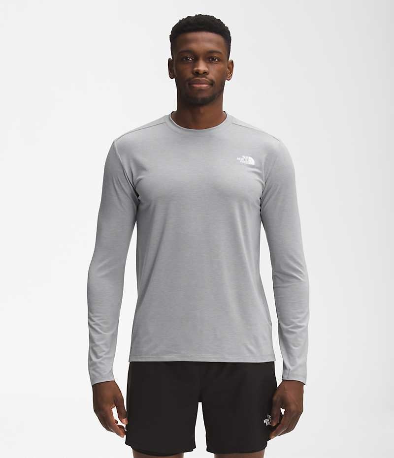 The North Face Wander Long Sleeve Μπλουζακι ανδρικα γκρι | GR GTYISWX