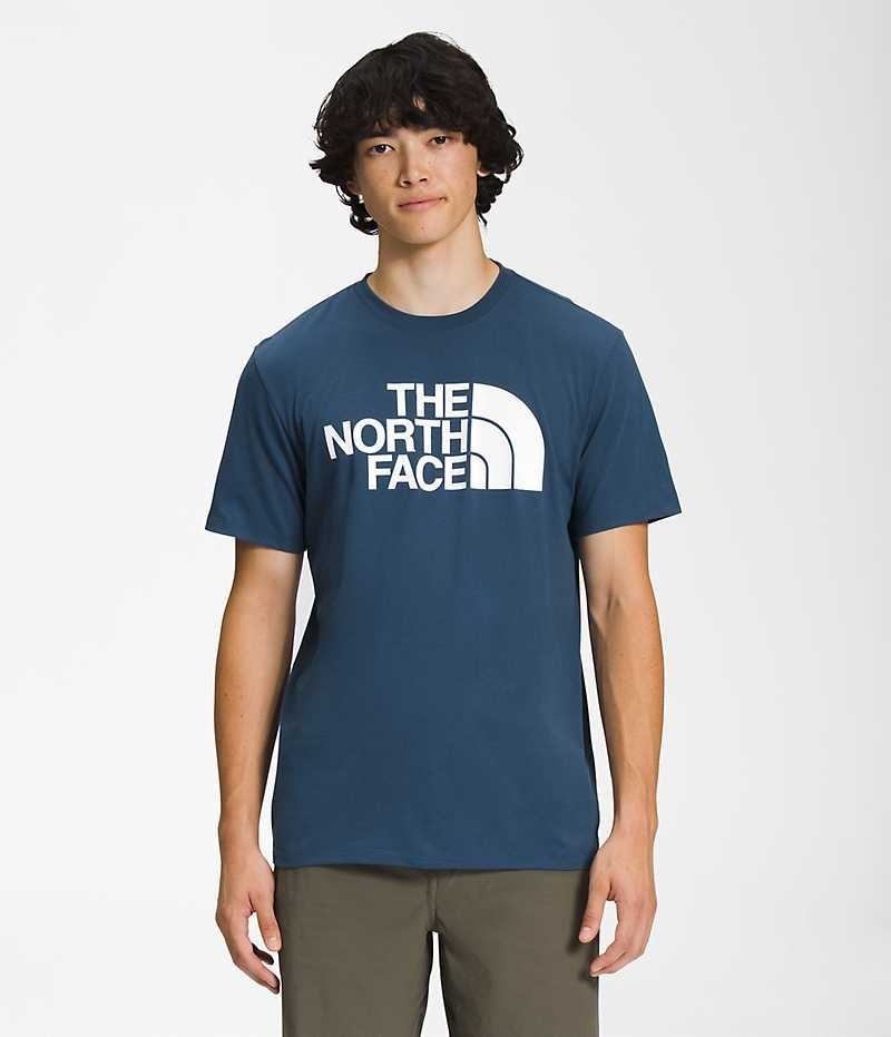 The North Face κοντο Sleeve Half Dome Μπλουζακι ανδρικα μπλε | GR QWNIVGD